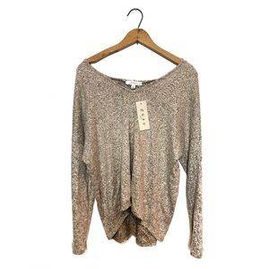 Gaze | NWT Heathered Hooded Shirt